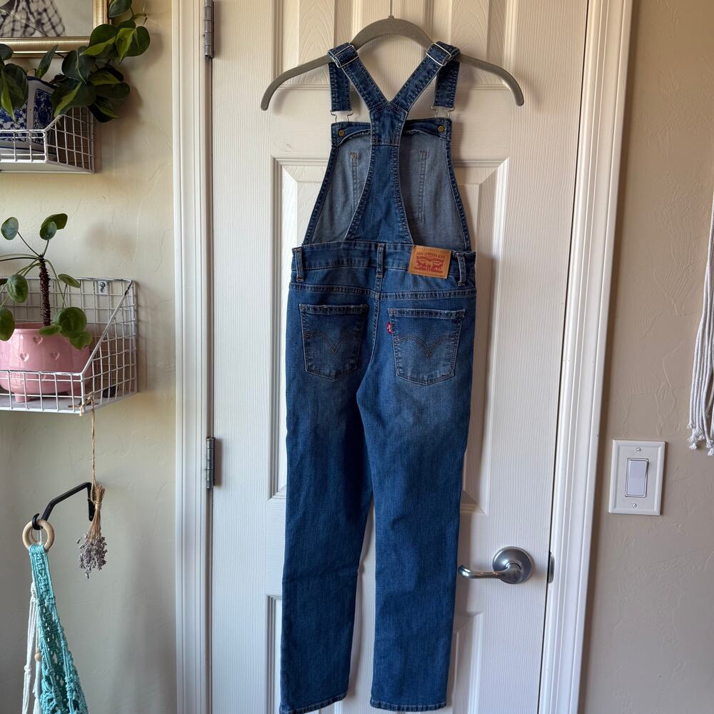 Levi's Denim Girlfriend Overalls Girls 8 - Picture 6 of 9
